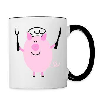 cook - Contrasting Mug - white/black - Right