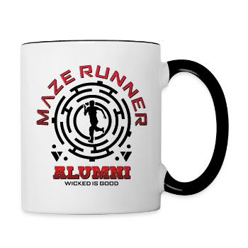 Böse ist gut - Tasse zweifarbig - Weiß/Schwarz - Rechts