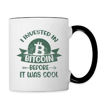 Bitcoin - Mug contrasté - blanc/noir - Droite