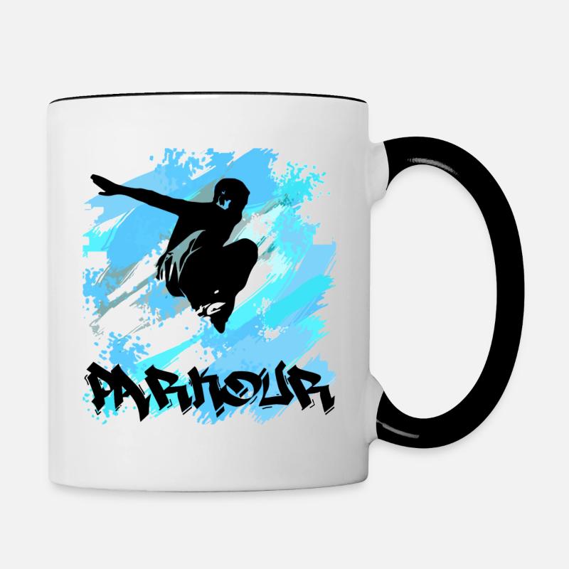 Parkour - Contrasting Mug - white/black