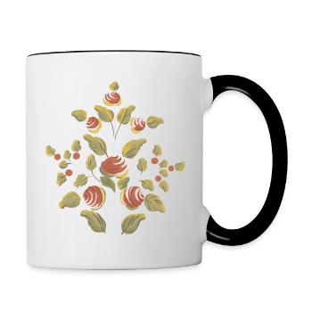 Muskaregrund, rot - Tasse zweifarbig - Weiß/Schwarz - Rechts