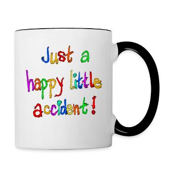 Juste un heureux petit accident ! - Mug contrasté - blanc/noir - Droite