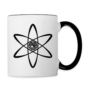 Atomic Utopia - Atom Emblem in Black - Contrasting Mug - white/black - Right
