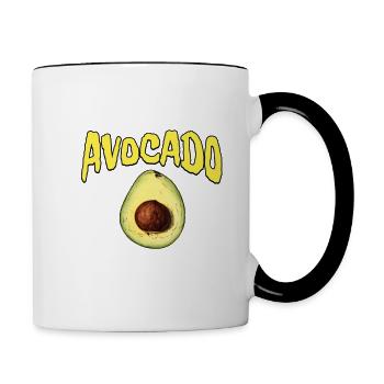 Avocado - Tasse zweifarbig - Weiß/Schwarz - Rechts