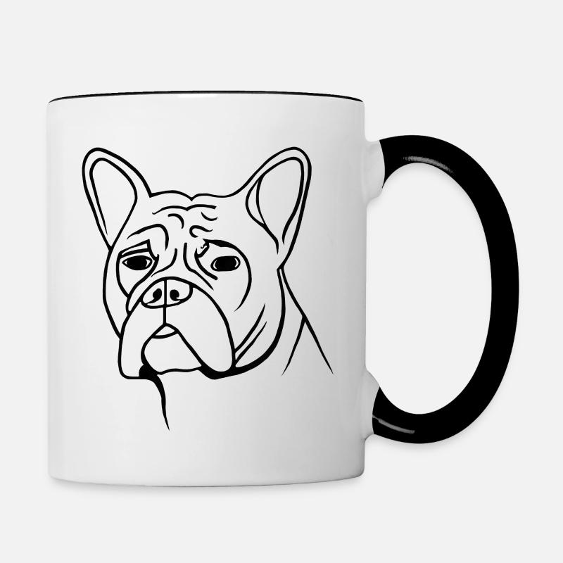 Bruno - Contrasting Mug - white/black