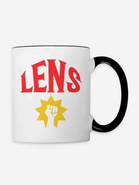 Lens - Tasse zweifarbig - Weiß/Schwarz