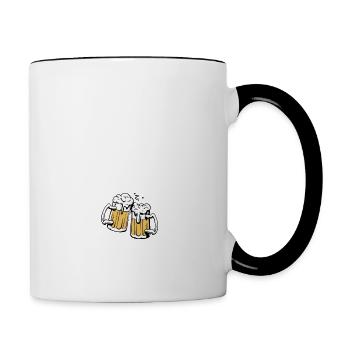 Saufkumpane - Tasse zweifarbig - Weiß/Schwarz - Rechts
