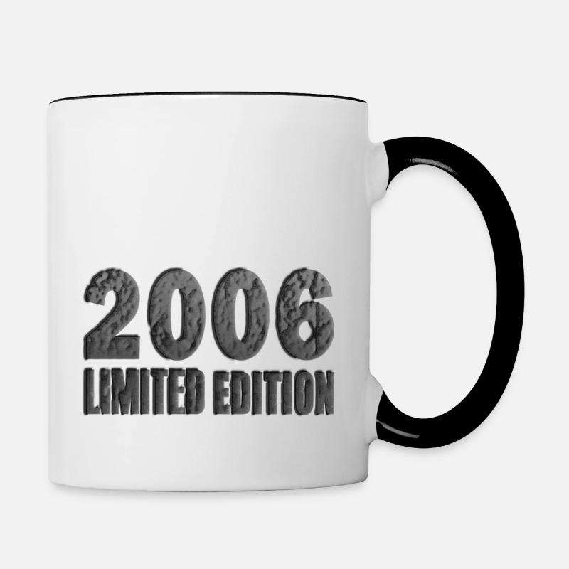 Born 2006 - 18th birthday 2024 - Contrasting Mug - white/black