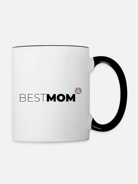 Best Mom - Tasse zweifarbig - Weiß/Schwarz