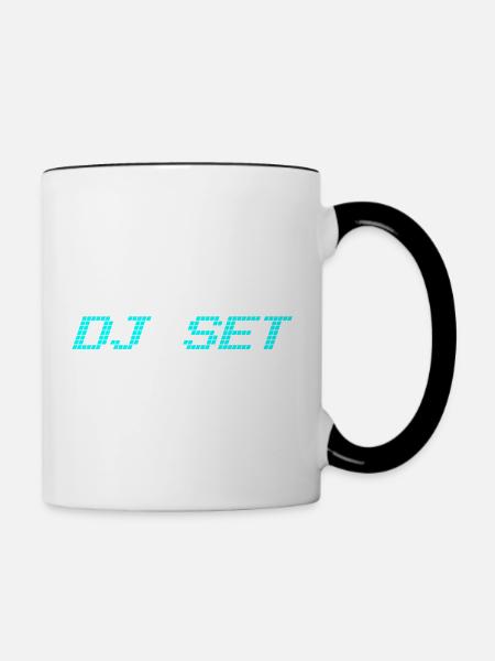 DJ SET - Tasse zweifarbig - Weiß/Schwarz