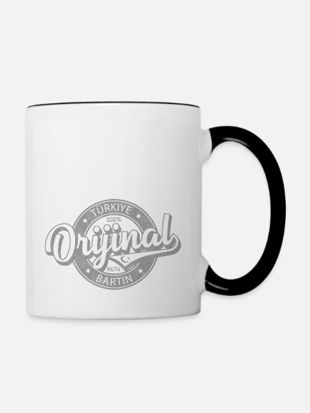 Bartin - Tasse zweifarbig - Weiß/Schwarz