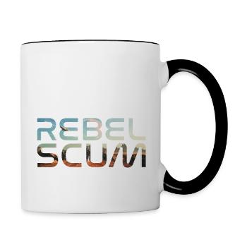 Rebel Scum - Movie Quote Scum Rebels - Contrasting Mug - white/black - Right