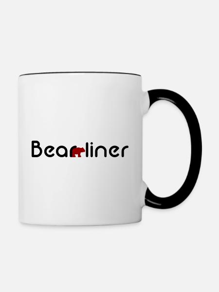 Berliner - Tasse zweifarbig - Weiß/Schwarz