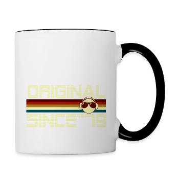 Seit 79 - Tasse zweifarbig - Weiß/Schwarz - Rechts