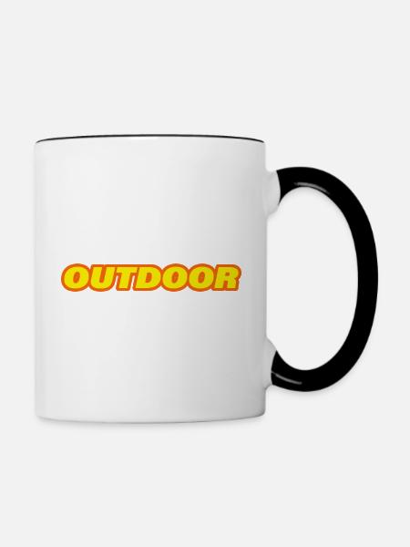 OUTDOOR - Tasse zweifarbig - Weiß/Schwarz