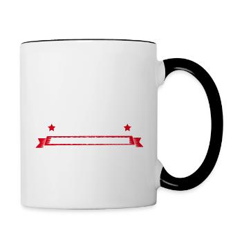 Kegelverein Alkoholproblem - Tasse zweifarbig - Weiß/Schwarz - Rechts