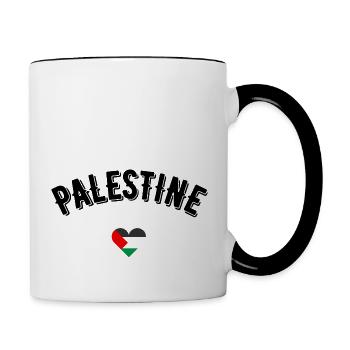 Palestine - Contrasting Mug - white/black - Right