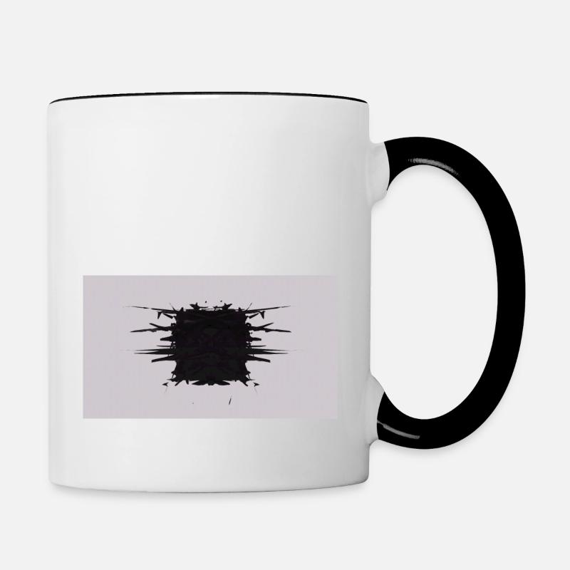 Cube d’éclat - Mug contrasté - blanc/noir