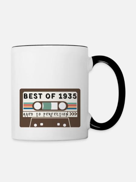 Das Beste von 1935 - Tasse zweifarbig - Weiß/Schwarz