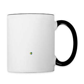 Schweden - Stockholm - Suède - Sverige - Mug contrasté - blanc/noir - Droite