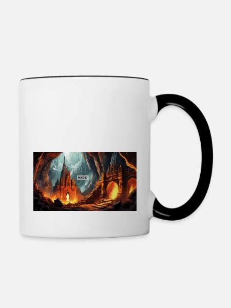 wunderschöne mythische Orte – Avalon - Tasse zweifarbig - Weiß/Schwarz