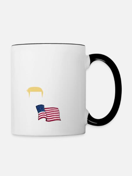 WENN ER GEWINNT ... US-WAHL 2024 - Tasse zweifarbig - Weiß/Schwarz