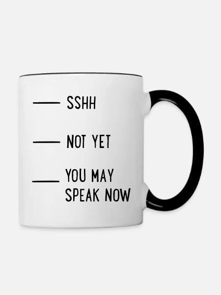 Kaffee - Tasse zweifarbig - Weiß/Schwarz
