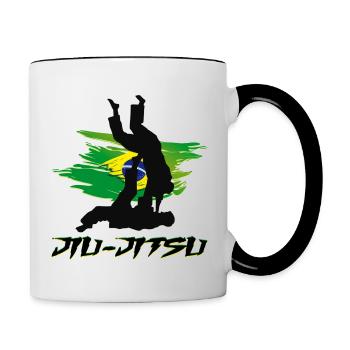 JUJITSU - Mug contrasté - blanc/noir - Droite