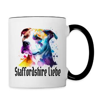 American Staffordshire - Contrasting Mug - white/black - Right