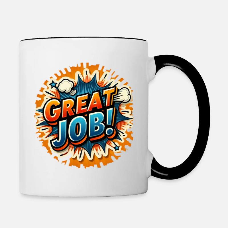 Great Job - Contrasting Mug - white/black