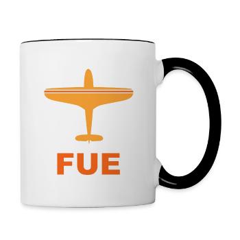 Fuerteventura Airport - FUE - Spotter Spotting - Contrasting Mug - white/black - Right