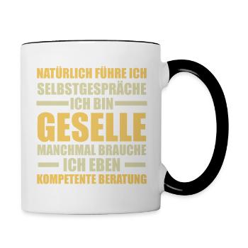 Journeyman Craft Journeyman's Certificate Gift - Contrasting Mug - white/black - Right