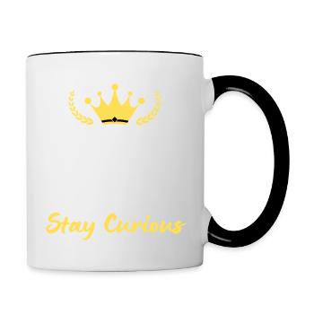 Keep Calm and Stay Curious - Knowledge Design - Contrasting Mug - white/black - Right