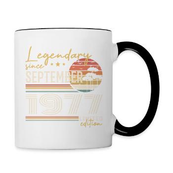 September 1977 Born in September 1977 September 1977 - Contrasting Mug - white/black - Right