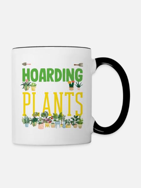 Garten- Und Pflanzenliebhaber Geschenke - Tasse zweifarbig - Weiß/Schwarz