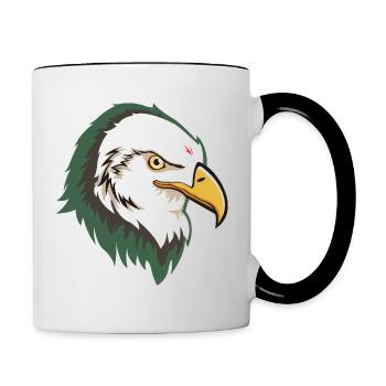 Eagle Head - Contrasting Mug - white/black - Right