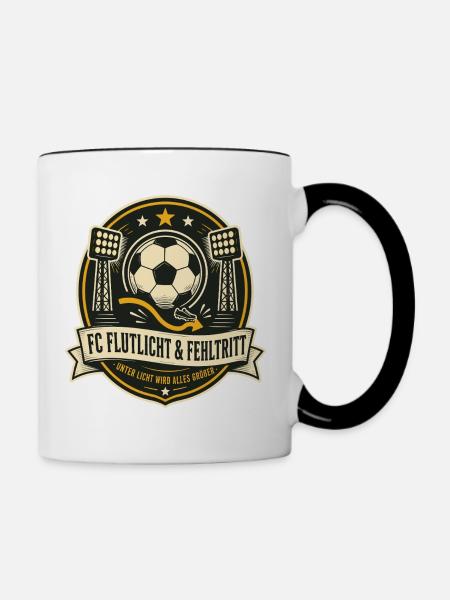FC Flutlicht & Fehltritt - Tasse zweifarbig - Weiß/Schwarz
