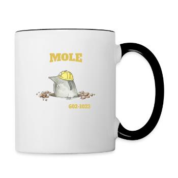 Chemistry Gift Mole Problems? Just Call Avogrado - Contrasting Mug - white/black - Right