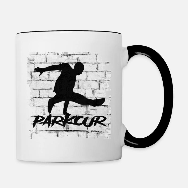 Parkour - Mug contrasté - blanc/noir