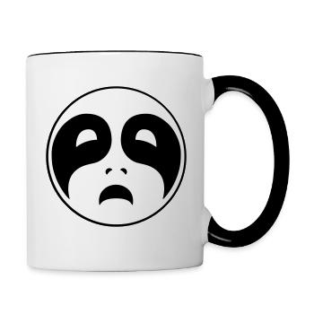 Triste Black Metal - Mug contrasté - blanc/noir - Droite