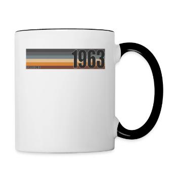 Established 1963 classic birthday gift. - Contrasting Mug - white/black - Right