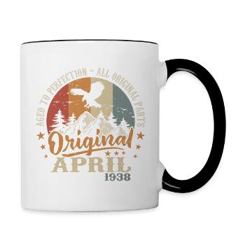 Jubilee April 1938 | Gift April 1938 - Contrasting Mug - white/black - Right