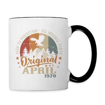 Jubilee April 1970 | Gift April 1970 - Contrasting Mug - white/black - Right