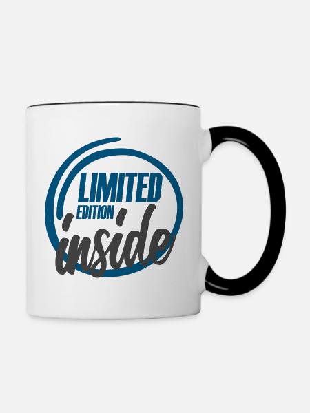 limited edition inside - Tasse zweifarbig - Weiß/Schwarz