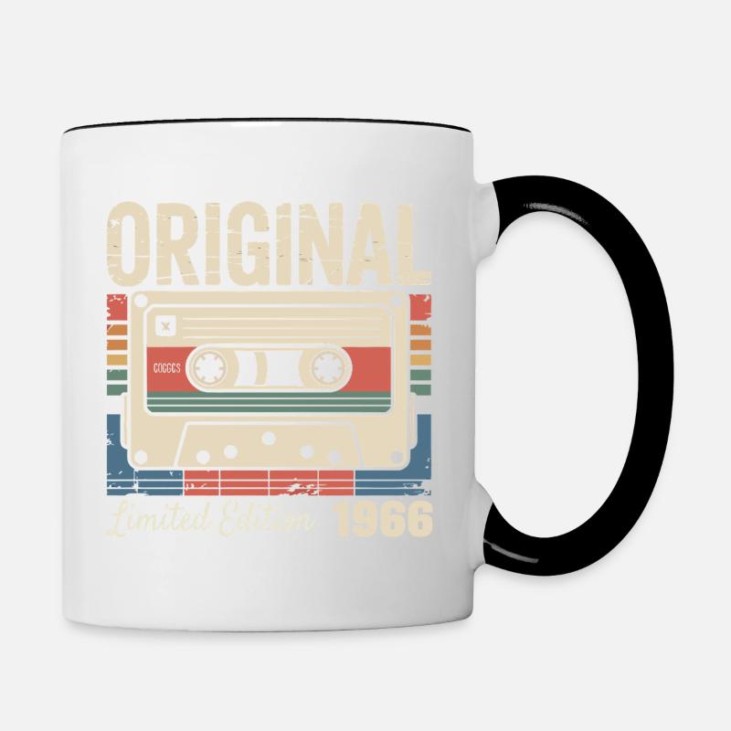 60th Anniversary - Vintage Gift 1966 - Contrasting Mug - white/black