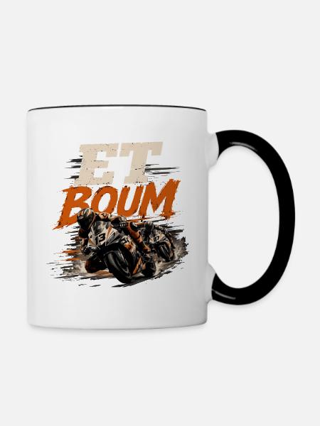 UND ZACK - Tasse zweifarbig - Weiß/Schwarz