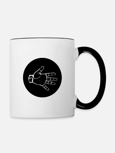PAPIER (b) - Tasse zweifarbig - Weiß/Schwarz