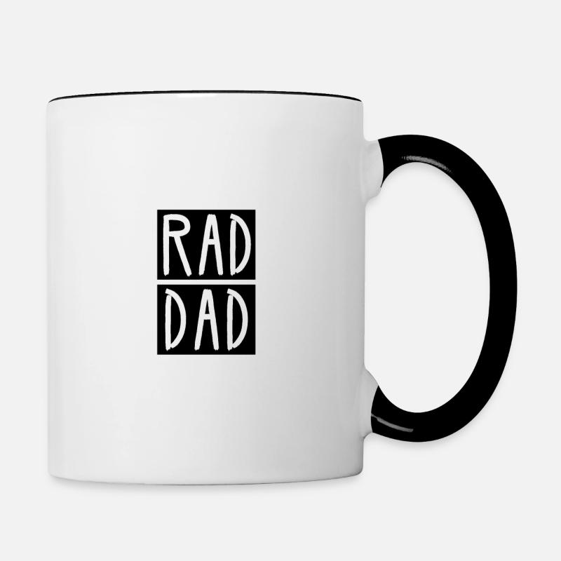 ROUE PAPA - Mug contrasté - blanc/noir