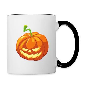Pumpkin Halloween - Contrasting Mug - white/black - Right