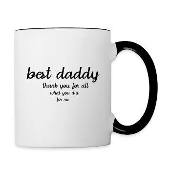 BEST DADDY - Contrasting Mug - white/black - Right